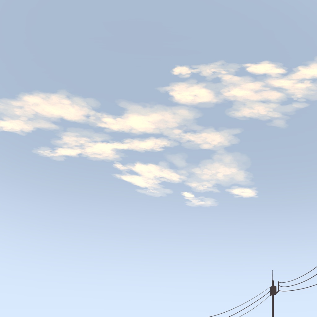 もくもく描ける雲ブラシ - 3点セット