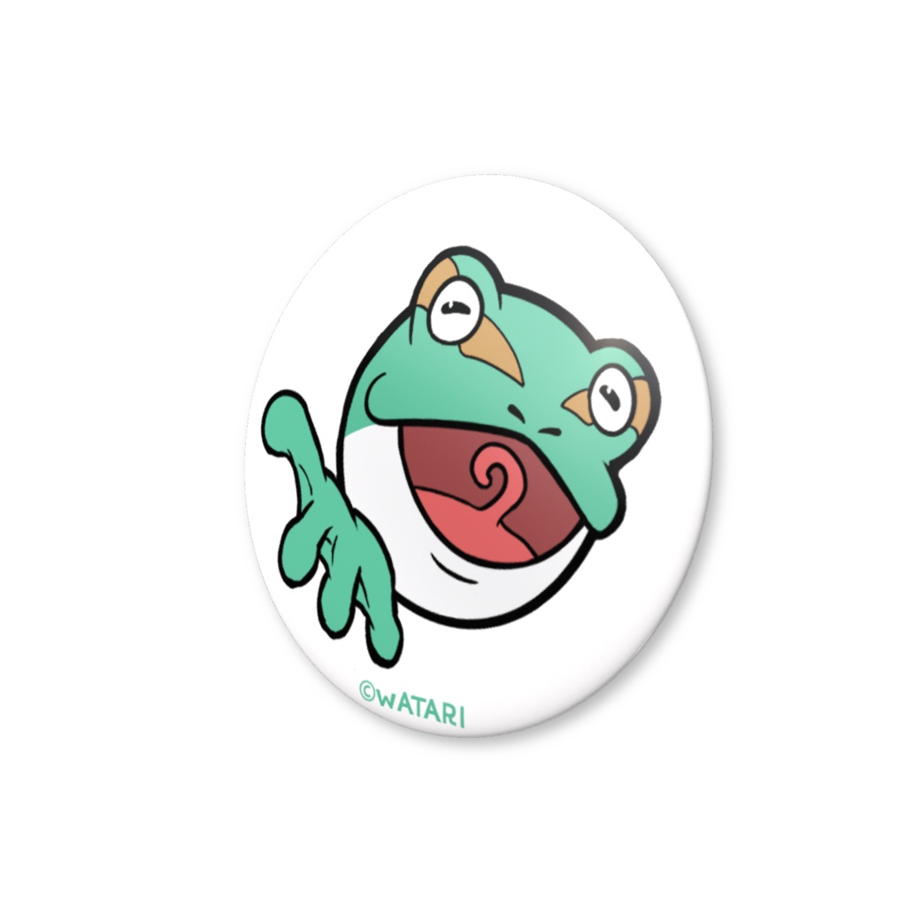 缶バッジ 二ホンアマガエル No.1『ドクといきるカエルたち。』