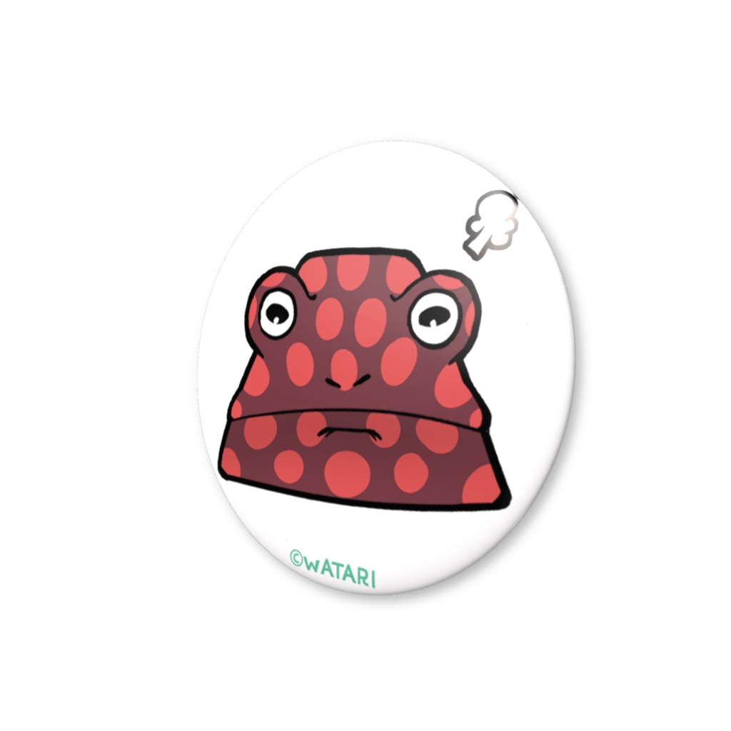 缶バッジ ハイユウヤドクガエル『ドクといきるカエルたち。』