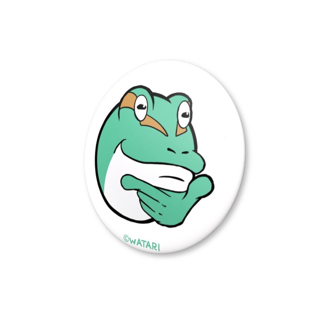 缶バッジ 二ホンアマガエル No.2『ドクといきるカエルたち。』