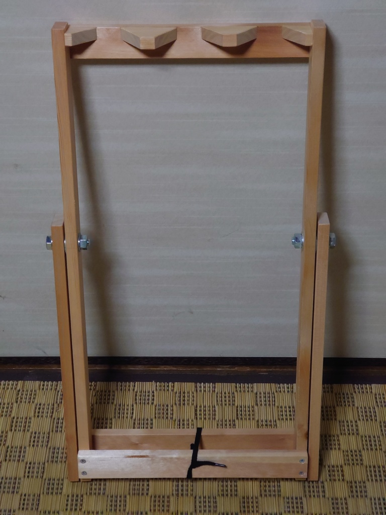 木製簡易折りたたみ式長物用ガンラック