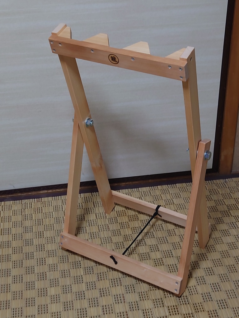 木製簡易折りたたみ式長物用ガンラック