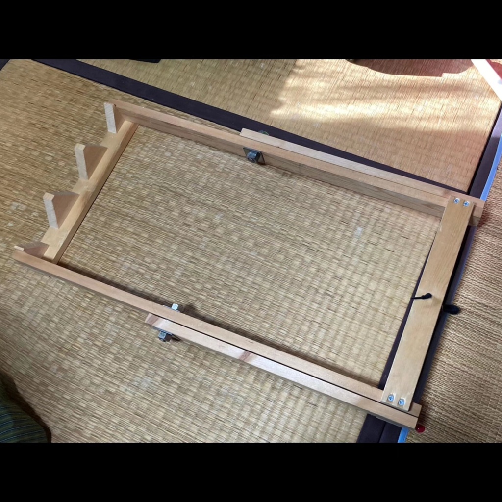 木製簡易折りたたみ式長物用ガンラック