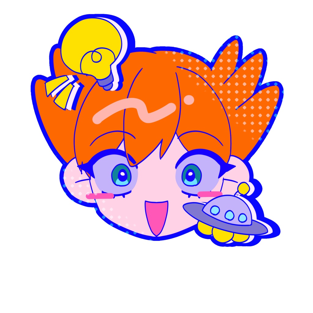 なまくびアクリルバッジ 頭脳派セット