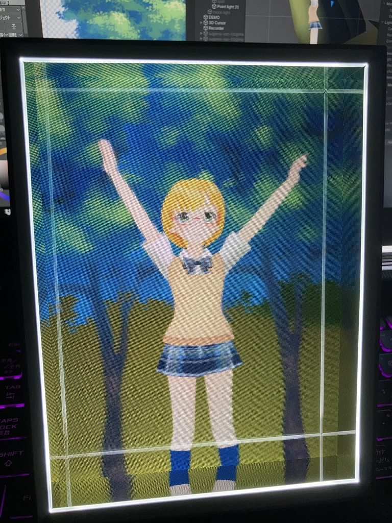 Waving すがもちゃん（LookingGlassPortrait用）
