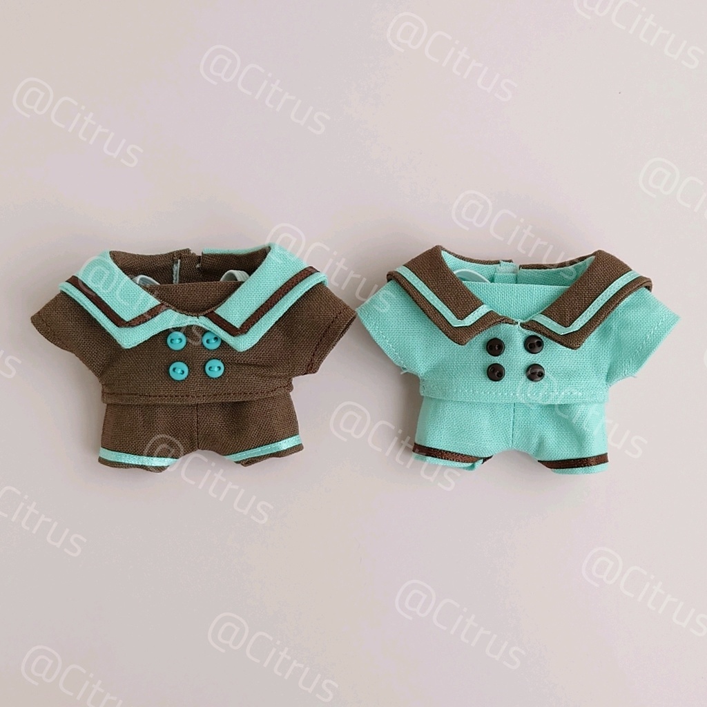 10cmぬいセーラー服二組セット【チョコミントカラー】