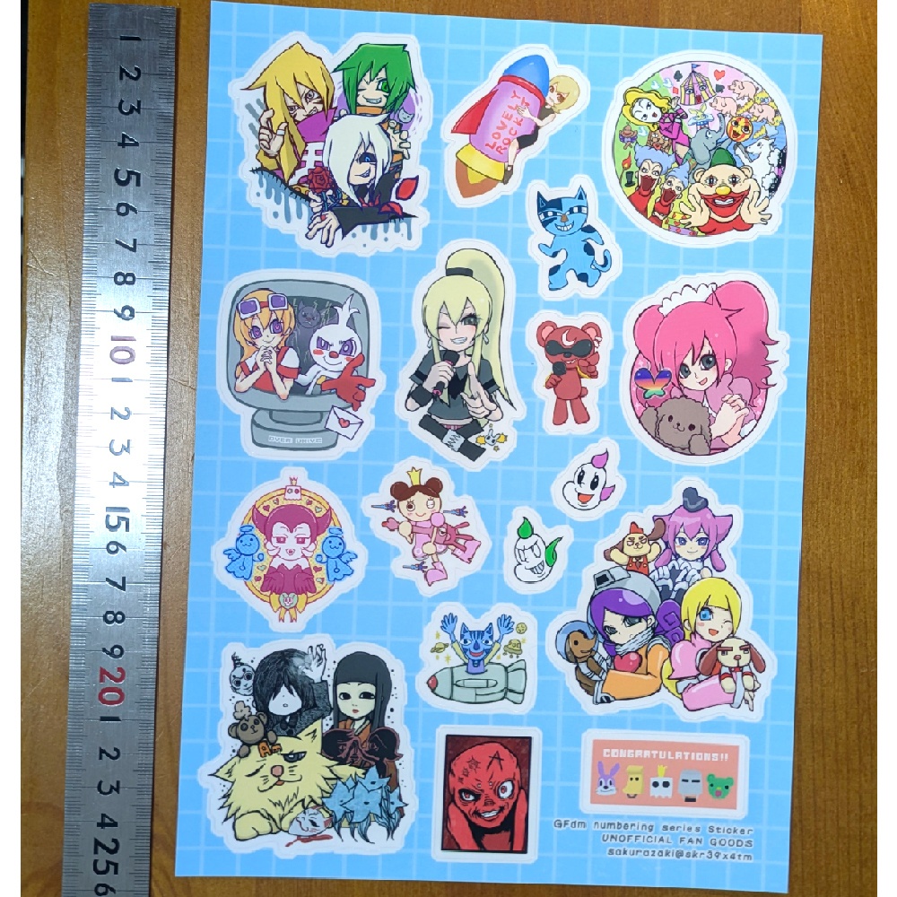 ハーフカットシール(B5/17片)