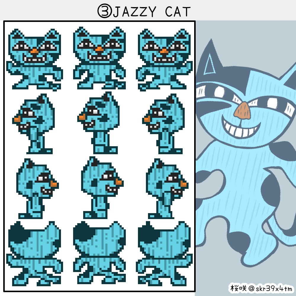 【アバター配布】いにしえのギタドラキャラ(PictSQUARE用)