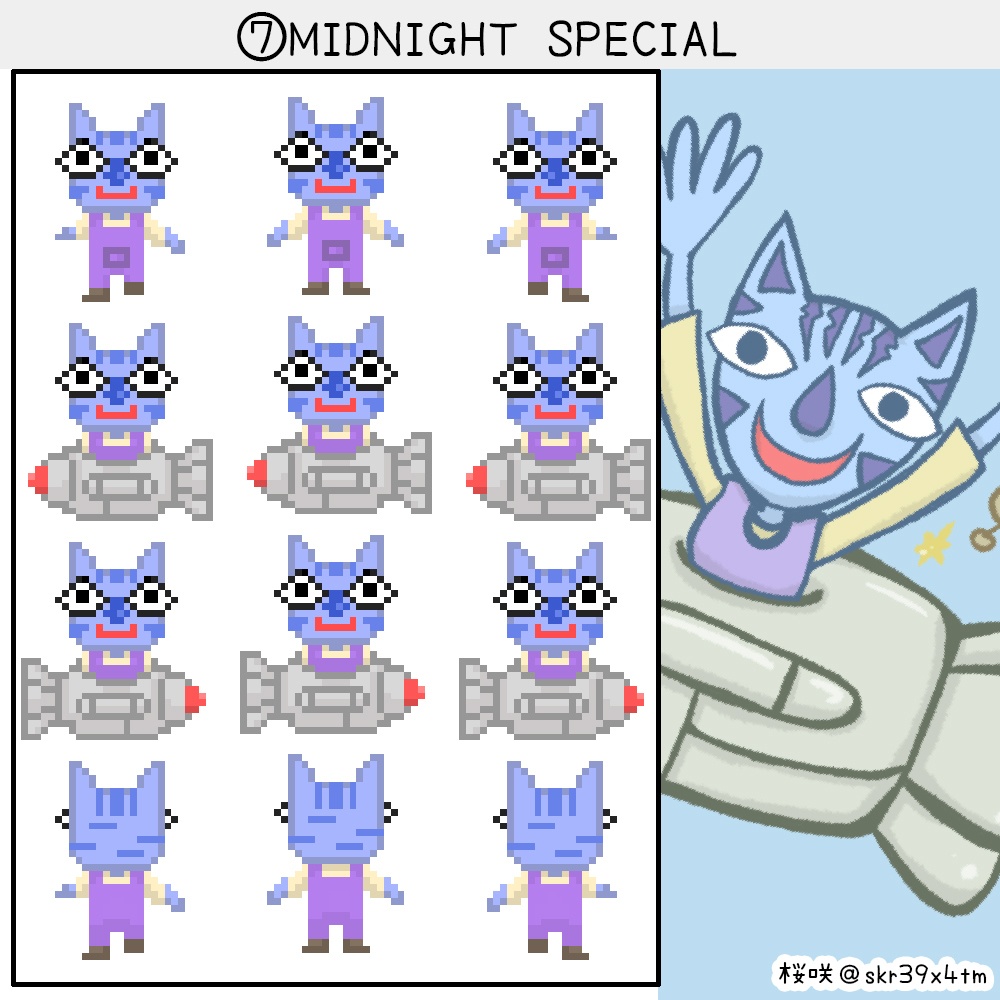 【アバター配布】いにしえのギタドラキャラ(PictSQUARE用)