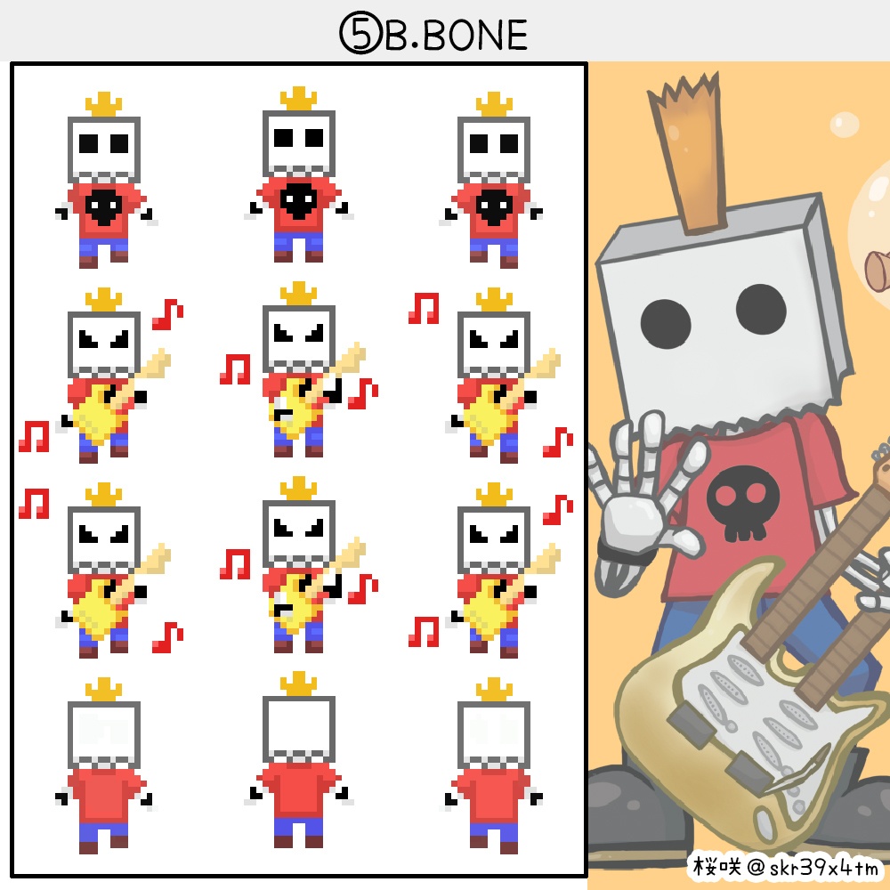 【アバター配布】いにしえのギタドラキャラ(PictSQUARE用)