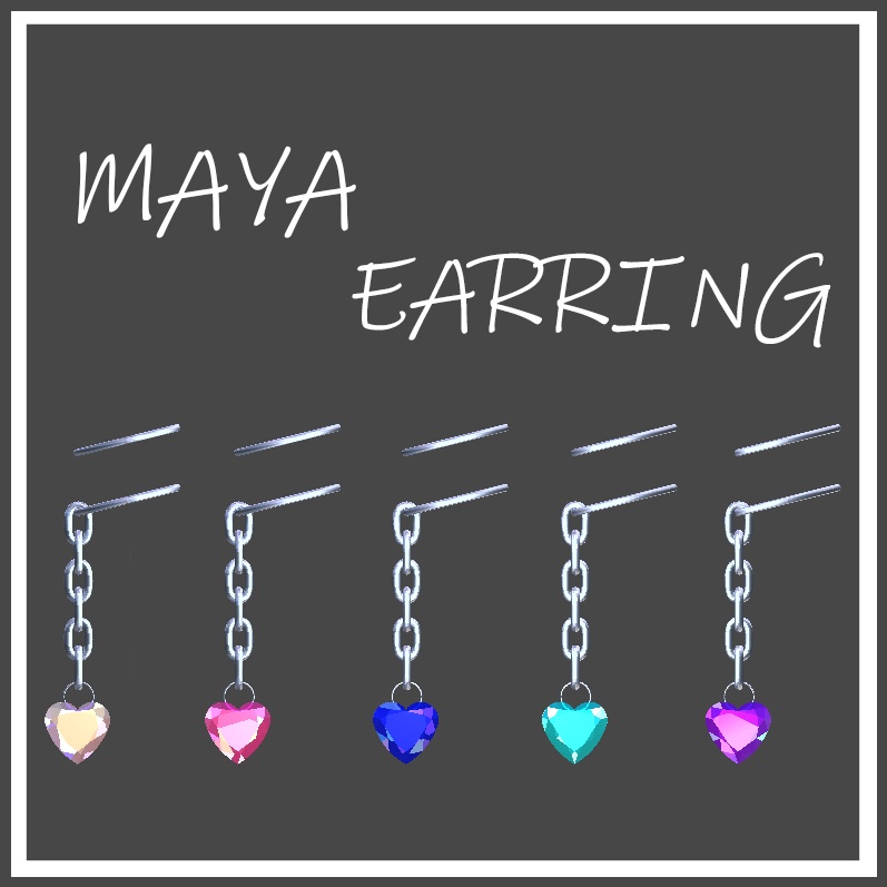 3Dmodel 舞夜 イヤリング maya earring acc  1.03ver