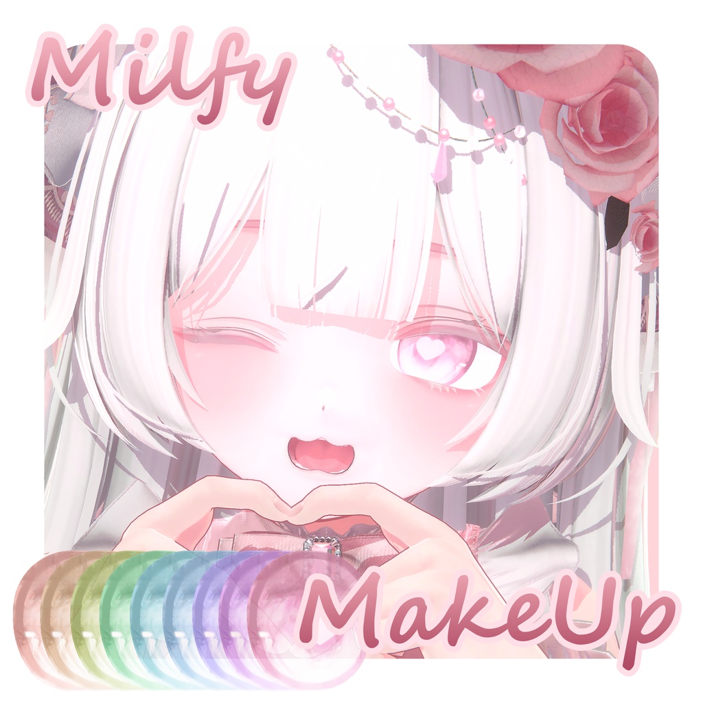 [ Milfy / ミルフィ ] White Eye MakeUp + EYE SET