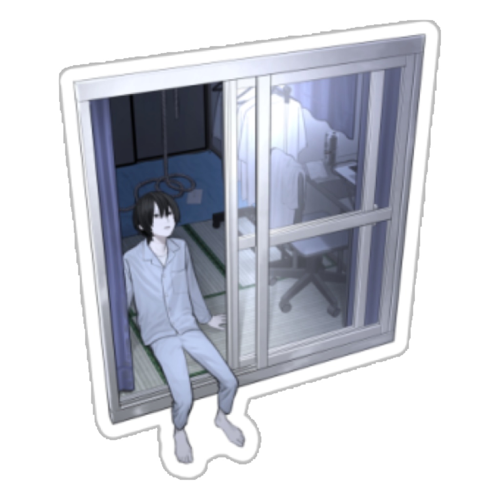 窓枠ステッカー