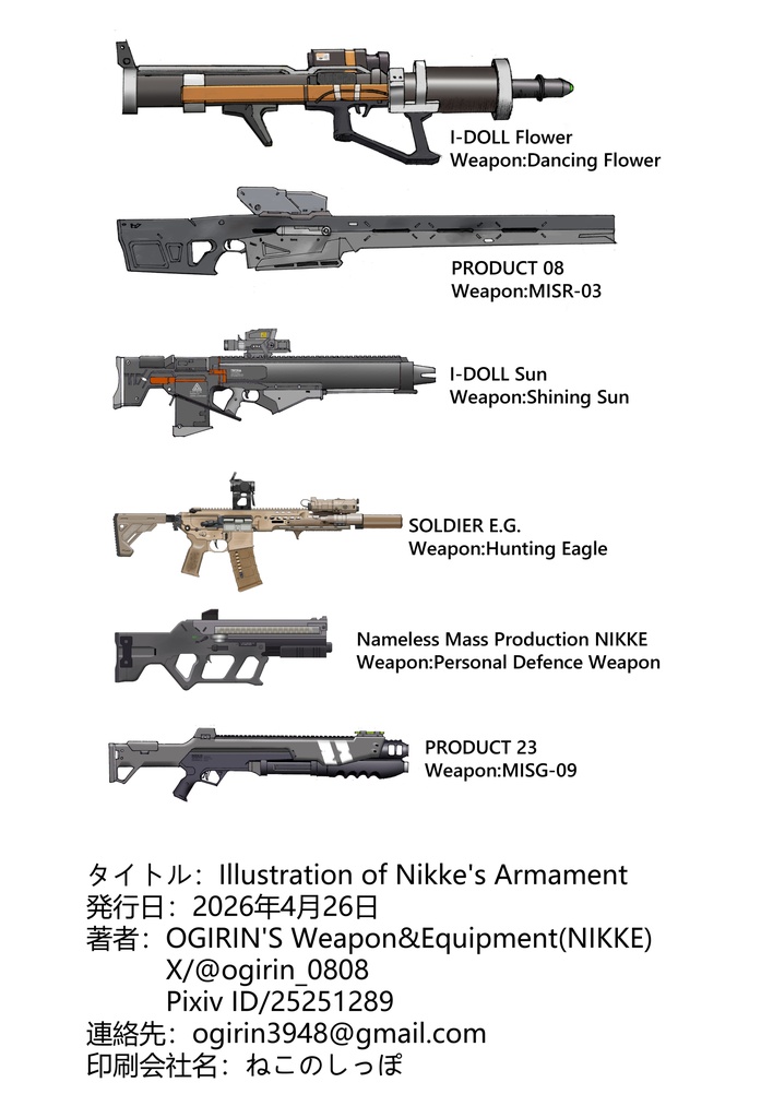 Illustration of Nikke's Armament