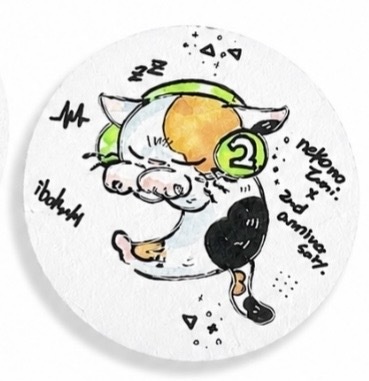 ねこのたみ二周年記念作品(みけねこ)