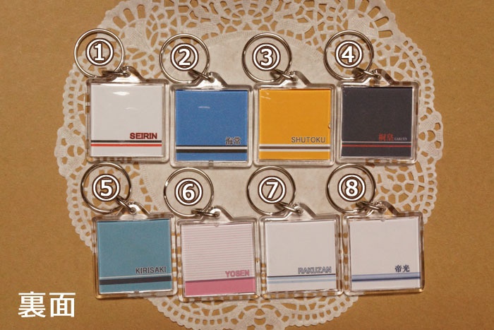 【黒子のバスケ】四角ぎゅむっとキーホルダー