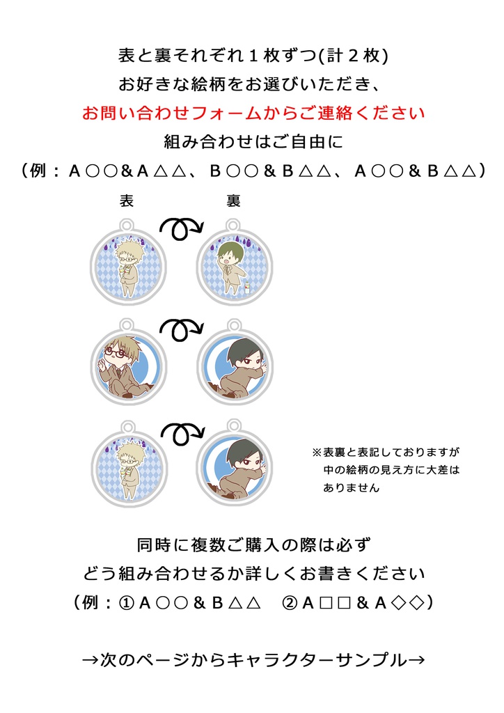 【黒子のバスケ】丸型カスタマイズキーホルダー