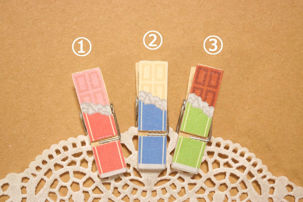 【オリジナル】板チョコクリップ