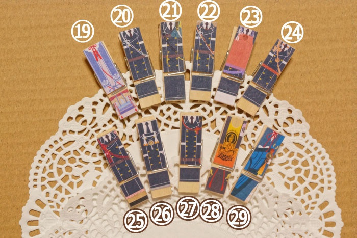 【刀剣乱舞】ウッドクリップ