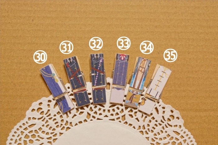 【刀剣乱舞】ウッドクリップ