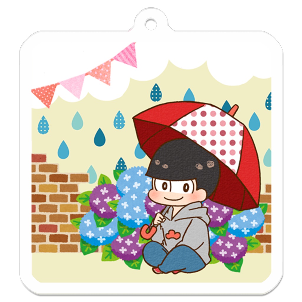 【おそ松さん】雨松アクリルキーホルダー（おそ松）