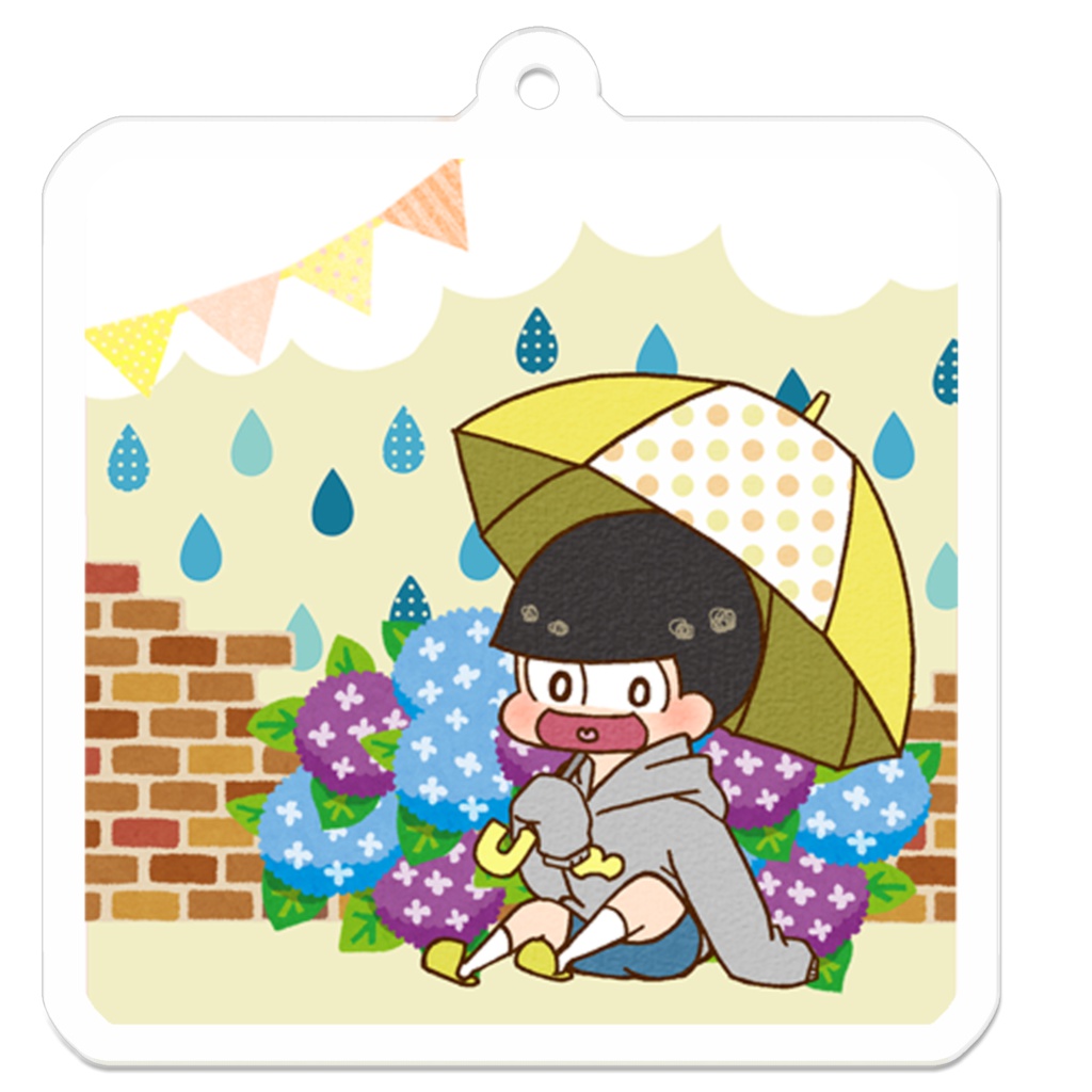 【おそ松さん】雨松アクリルキーホルダー（十四松）