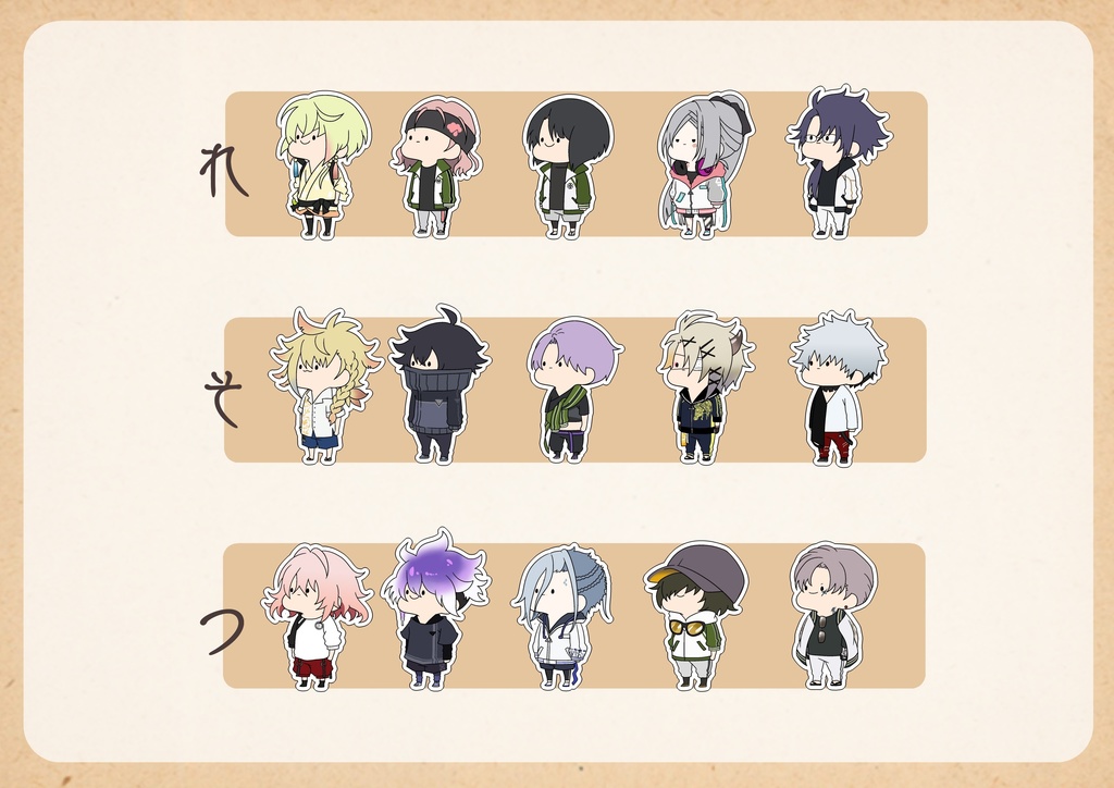 【刀剣乱舞】内番フレークシール2