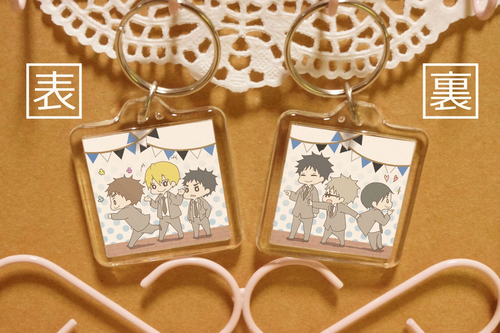 【黒子のバスケ】てくてく四角キーホルダー