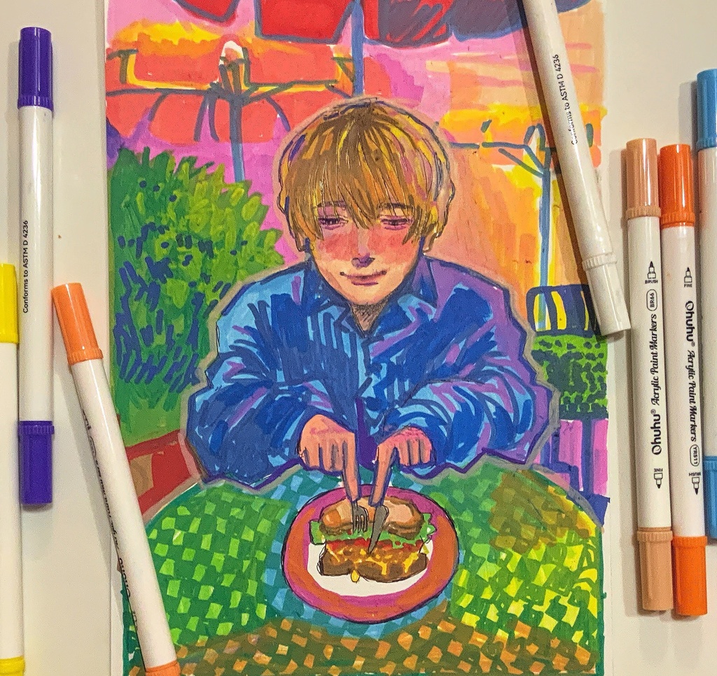 こういうドローイング2枚セット