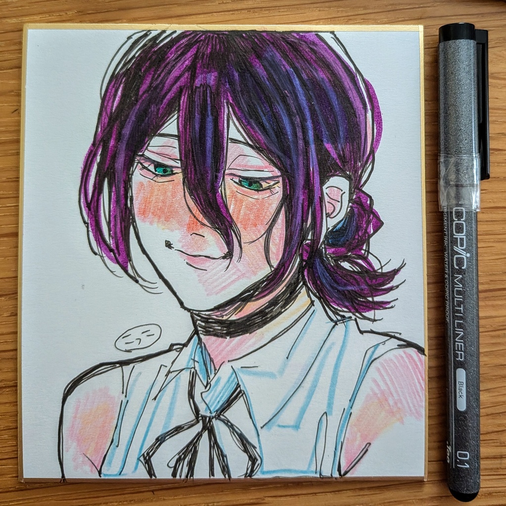 ミニ色紙原画①