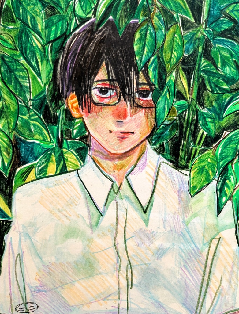 「物憂げ」原画
