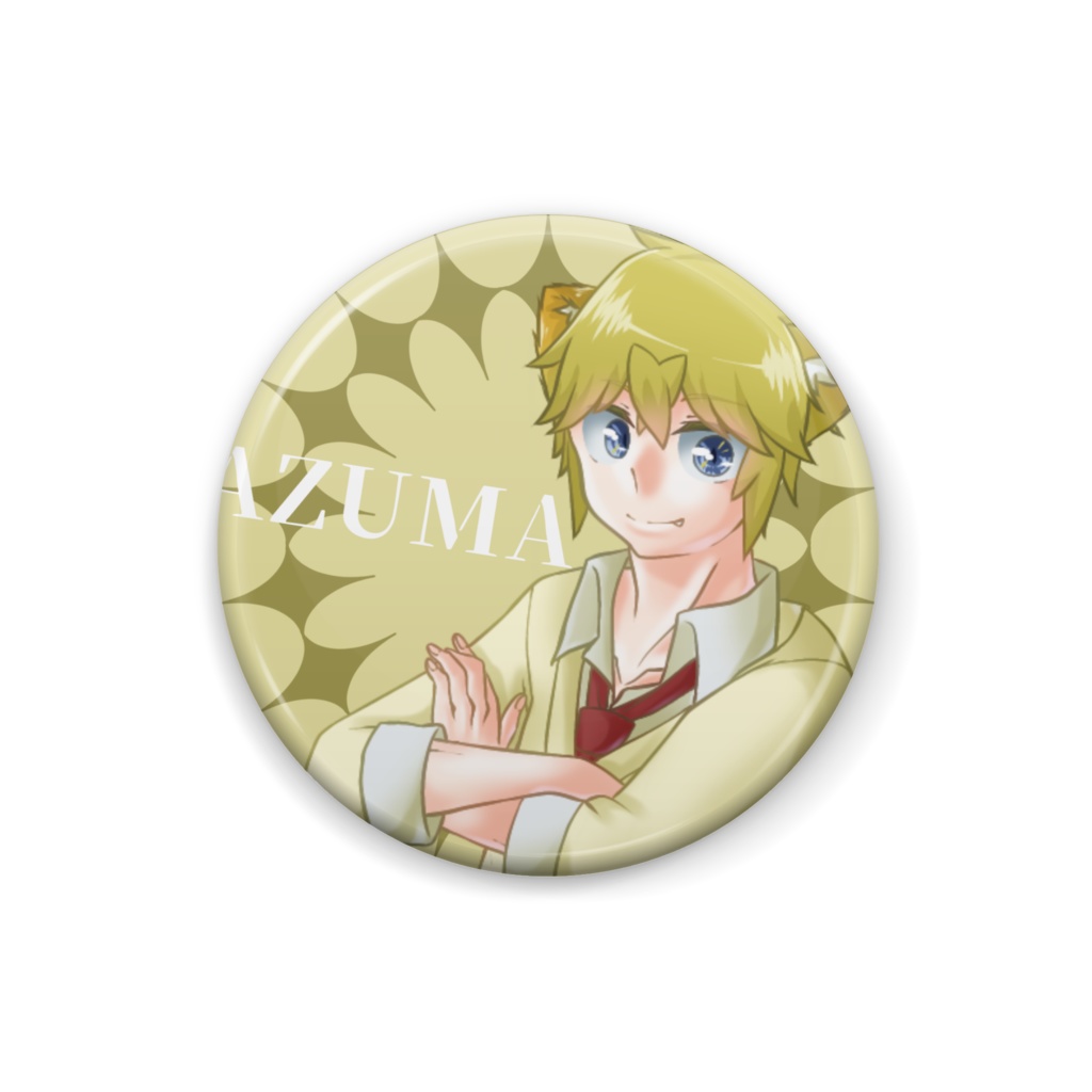 ［オリキャラ］劔　雷　缶バッジ　丸