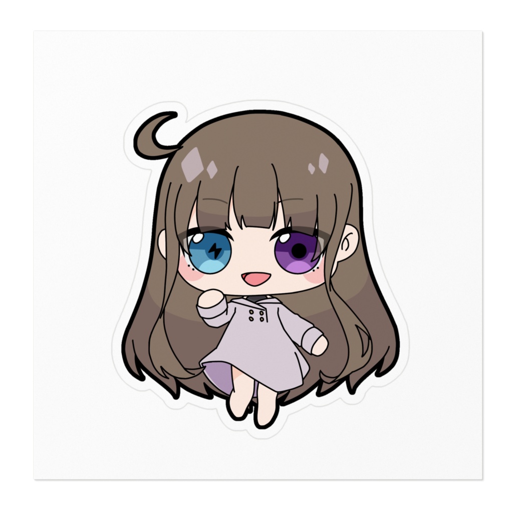 【ステッカー】雪百合 雯【ミニキャラ】