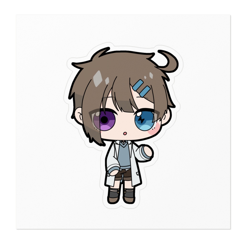 【ステッカー】雪百合 來【ミニキャラ】