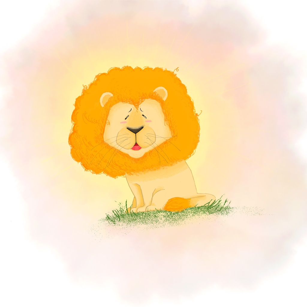 ライオンさんの缶ミラー