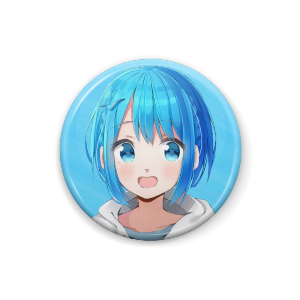 水瀬玲音-笑顔-缶バッチ