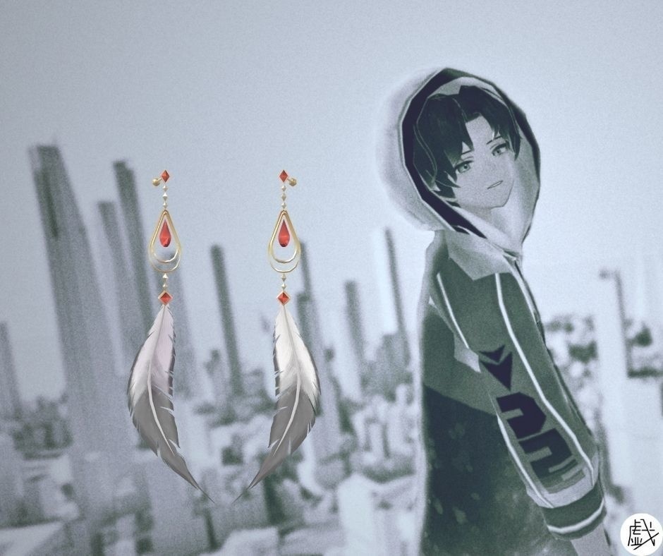 「配布終了」戯×潮成実-コラボピアス