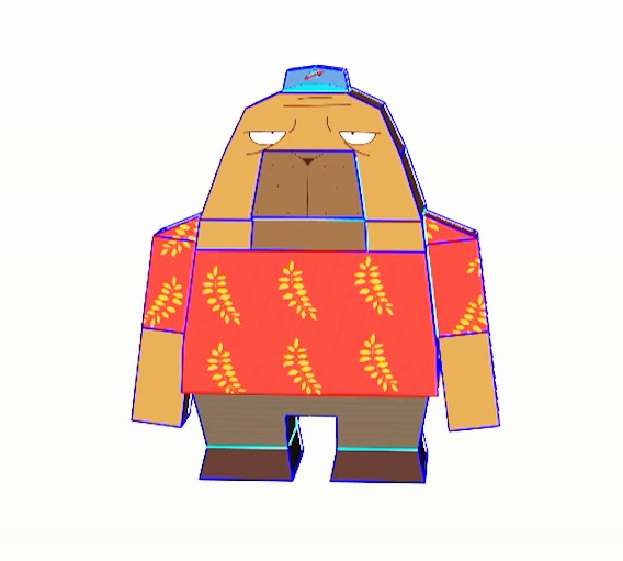 ペーパークラフト小戸川