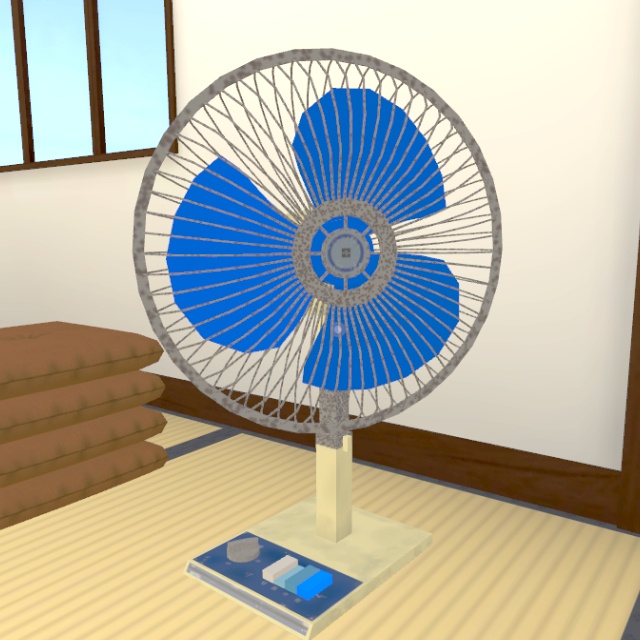 昭和の扇風機【VRChatワールドギミック付き】