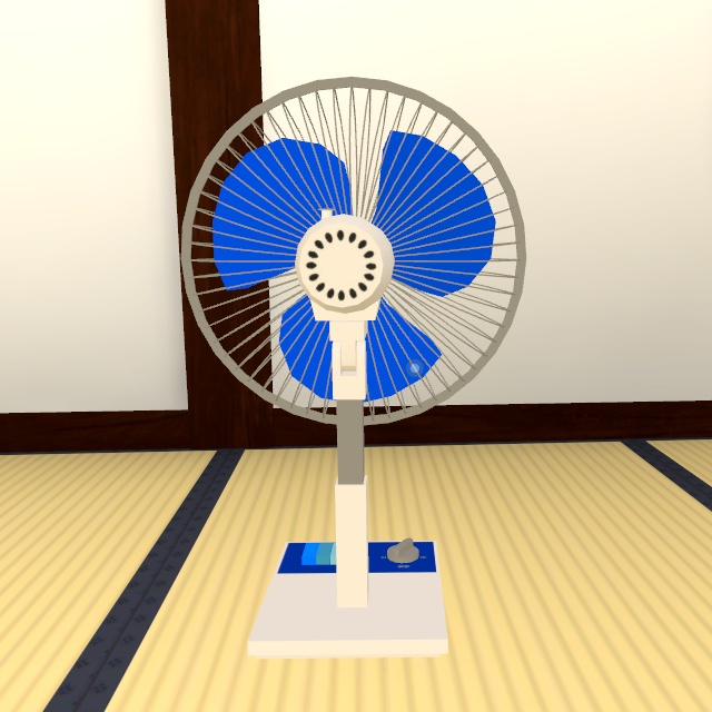 昭和の扇風機【VRChatワールドギミック付き】