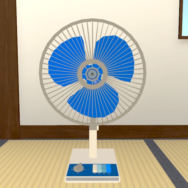 昭和の扇風機【VRChatワールドギミック付き】