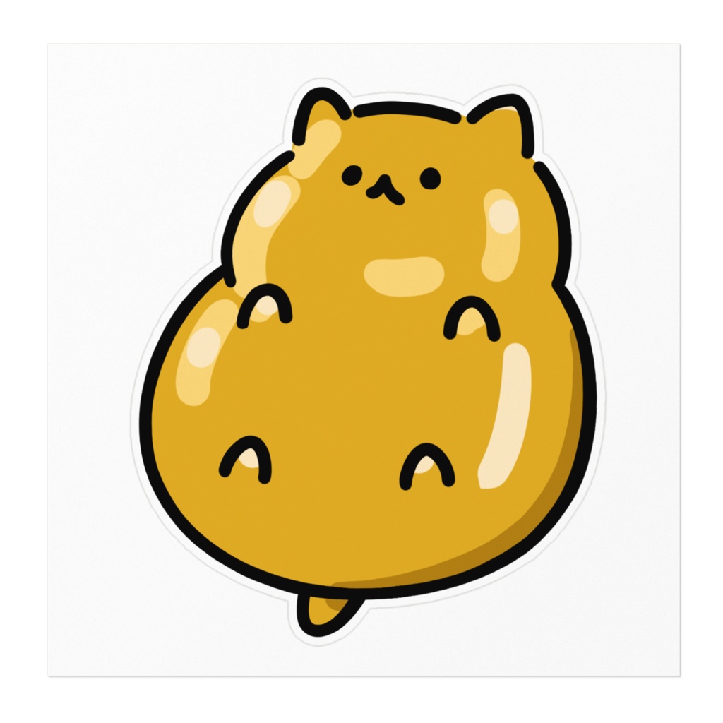 ごーるでんハムステッカー