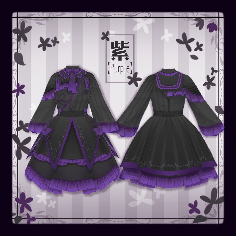 【VRoid】ゴシックロリータ【4色+全色】