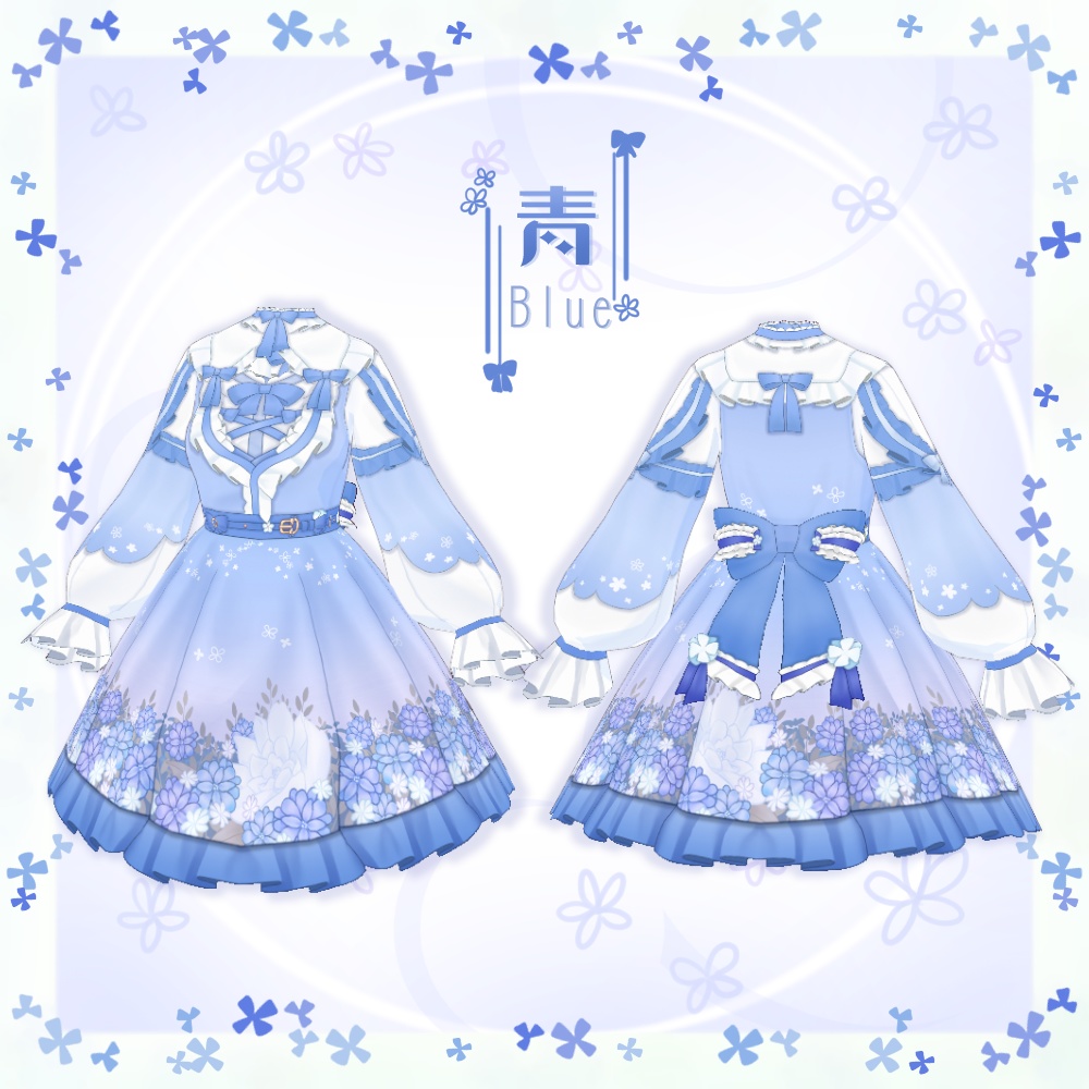 【VRoid】ロリータ服.No3【3色+全色】