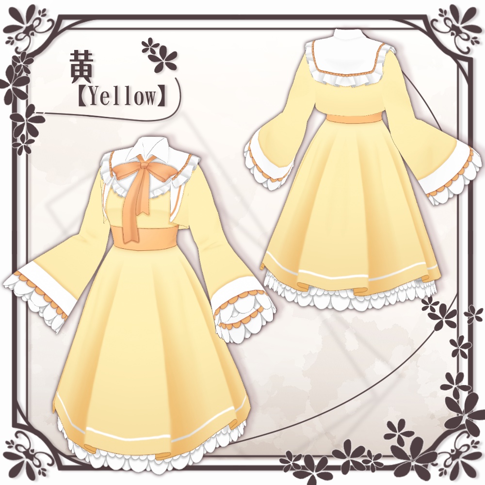 【VRoid】クラシカルジャケットロリータ【7色+全色】