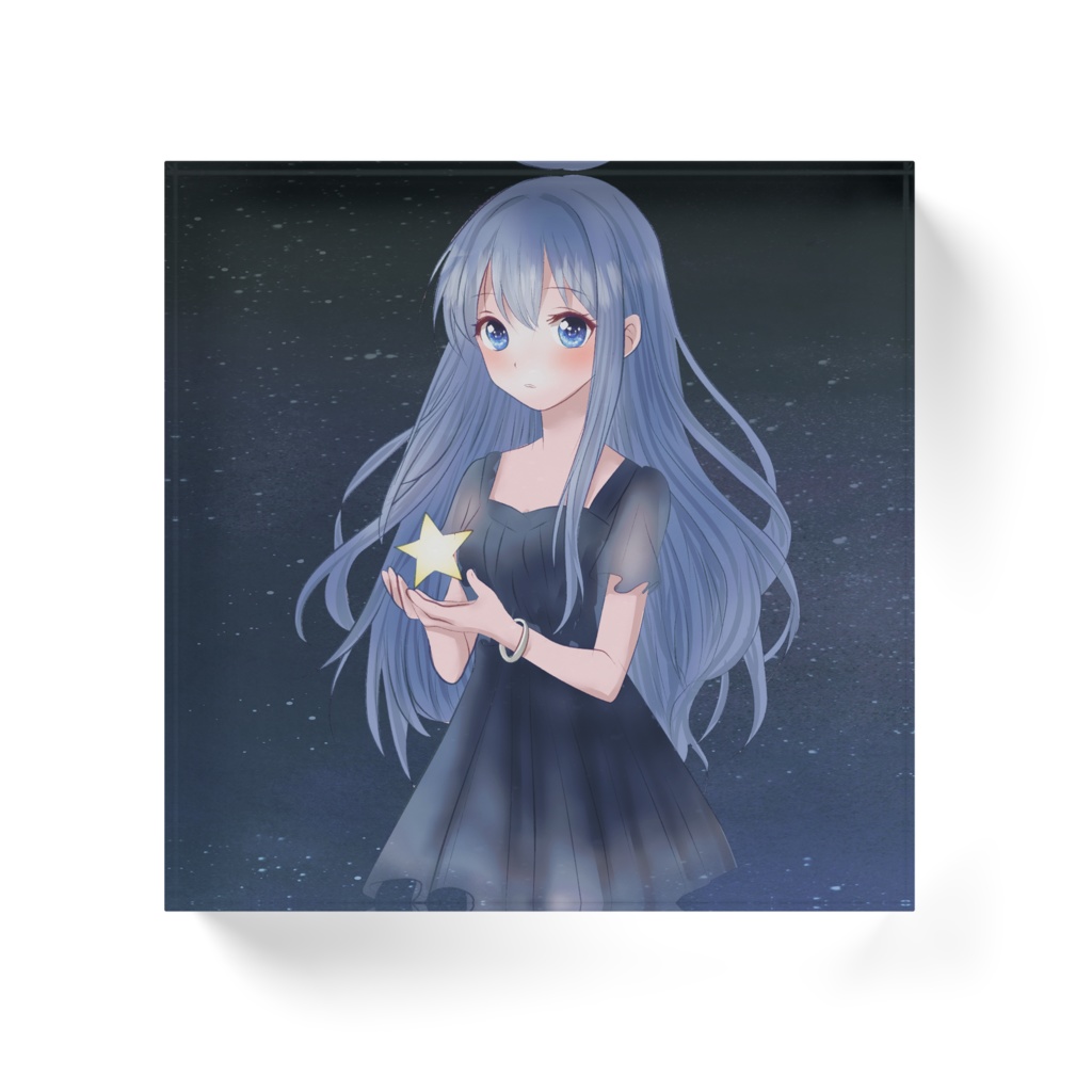 オリジナル女の子 アクリルブロック