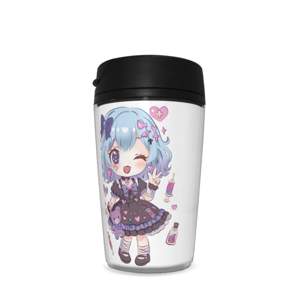 みるるちゃんとくろねちゃん タンブラー改良版