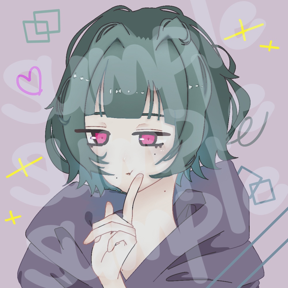 ダル着の女の子、アイコン素材