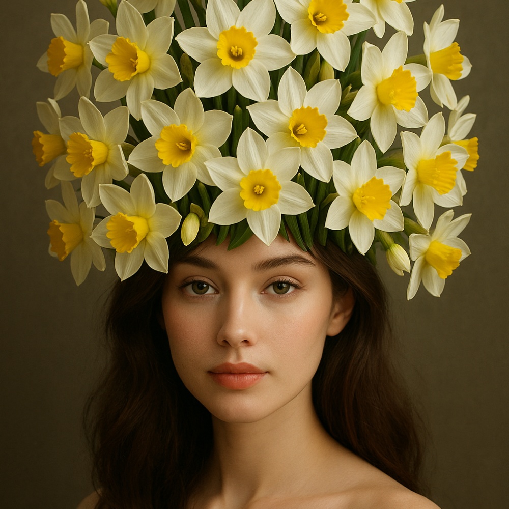 Narcissus Floral Puzzle Art (Digital Download)