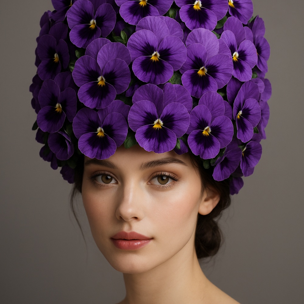 Pansy Floral Puzzle Art(Digital Download)